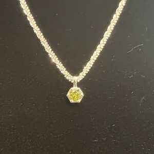 Sterling silver and Peridot Necklace